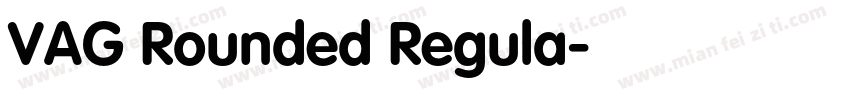 VAG Rounded Regula字体转换
